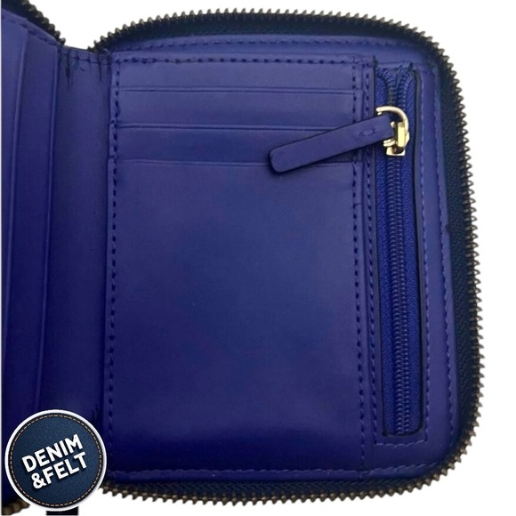 Kate Spade Darci Zip Around Wright Place Sapphire (Navy Blue) Compact Wallet💙 - Picture 3 of 11